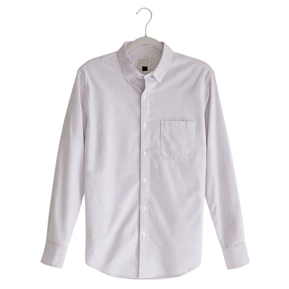 J. Crew Other - J.Crew Men’s Classic Fit Button-Down Shirt Purple White Stripe 100% Cotton M